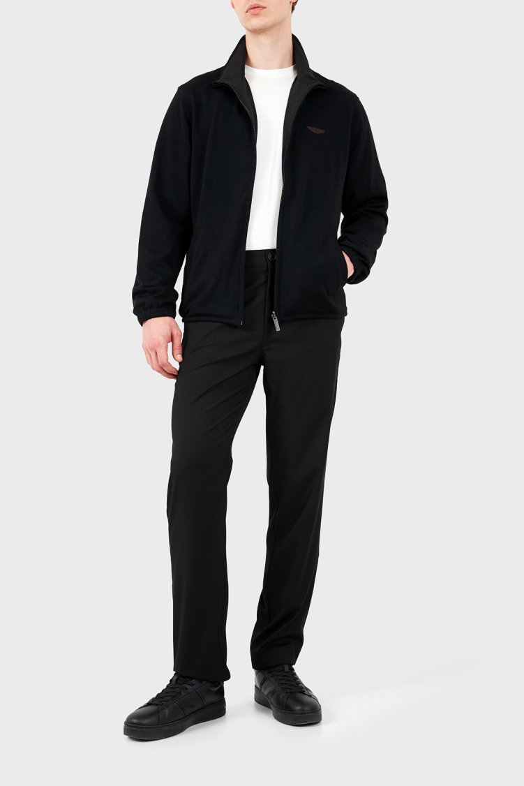 Boss Logolu Regular Fit Dik Yaka Çift Taraflı Erkek Ceket 50565510 001 Siyah - Boss (1)
