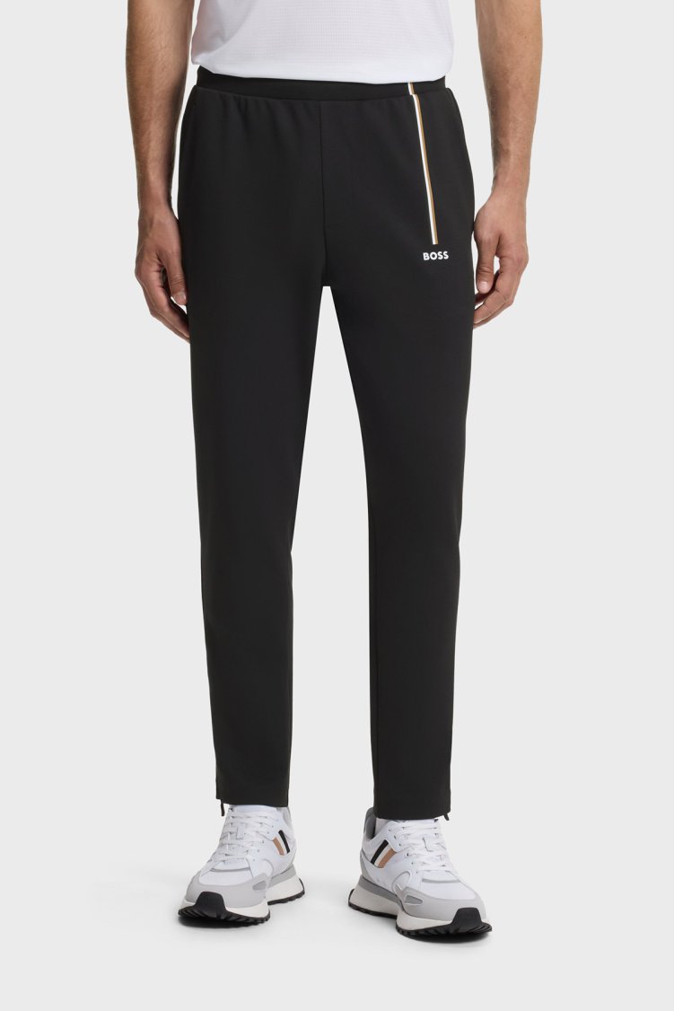 Boss Logolu Regular Fit Lastikli Bel Erkek Pantolon 50563330 001 Siyah - Boss