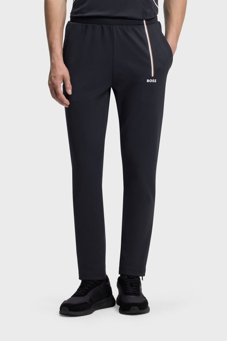 Boss Logolu Regular Fit Lastikli Bel Erkek Pantolon 50563330 402 Lacivert - Boss