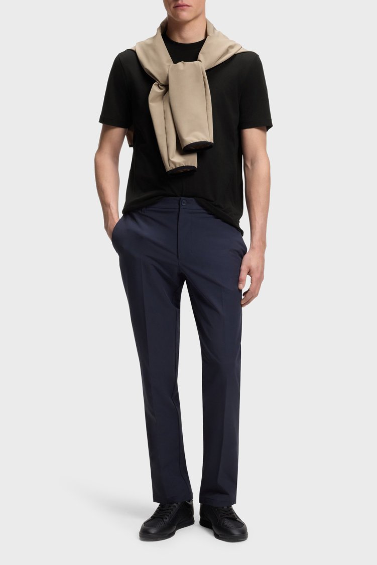 Boss Logolu Relaxed Fit Bisiklet Yaka Erkek T Shirt 50564108 001 Siyah - Boss (1)