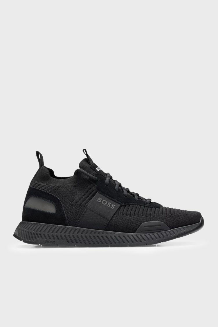 Boss Logolu Sneaker Erkek Ayakkabı 50498245 001 Siyah - Boss