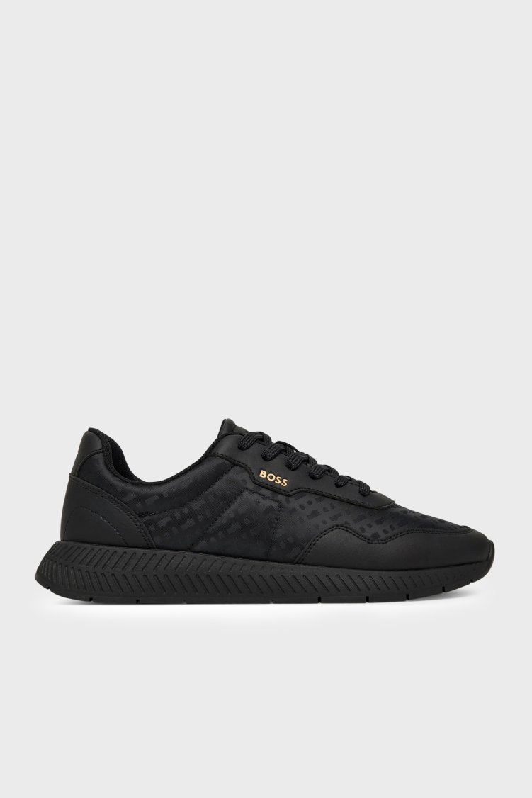 Boss Logolu Sneaker Erkek Ayakkabı 50568772 007 Siyah - Boss