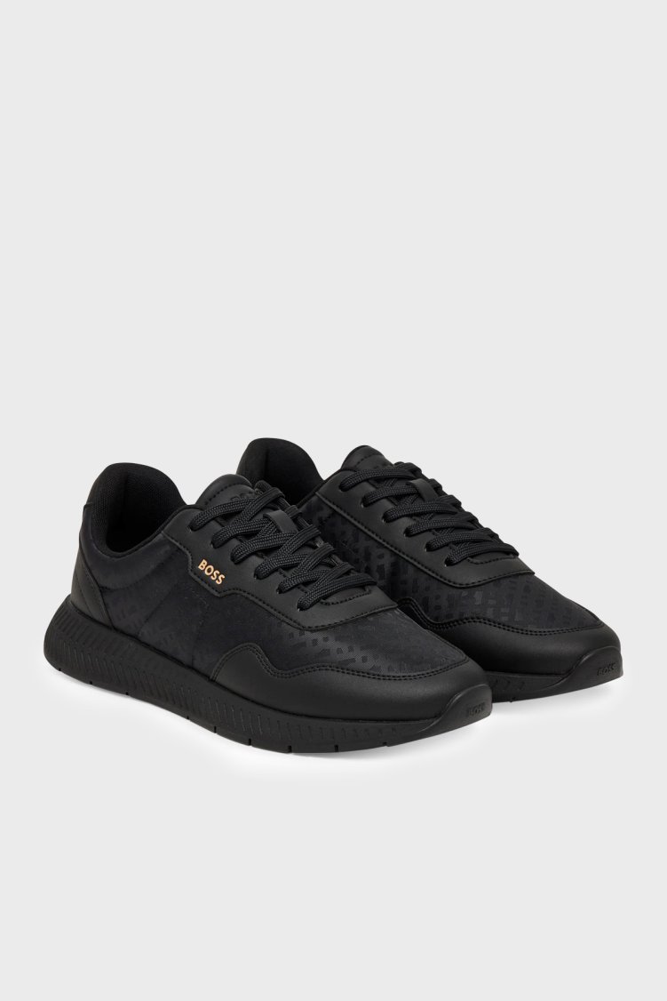 Boss Logolu Sneaker Erkek Ayakkabı 50568772 007 Siyah - Boss (1)
