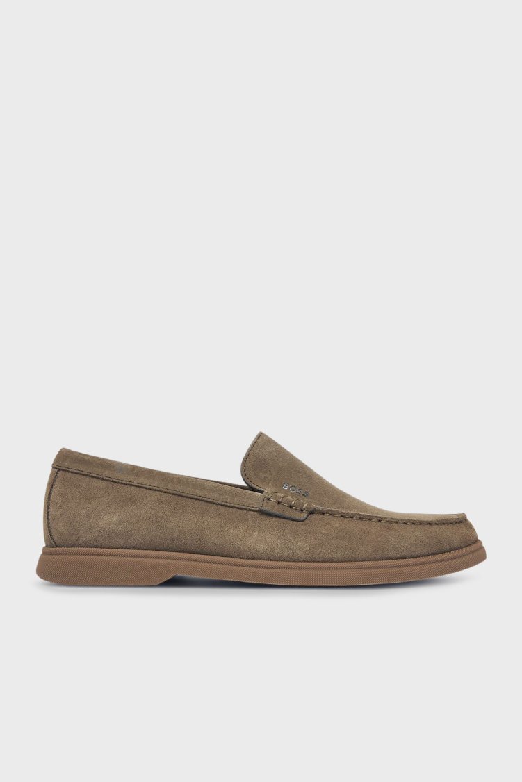 Boss Logolu Süet Loafer Erkek Ayakkabı 50543083 265 KAHVE - Boss