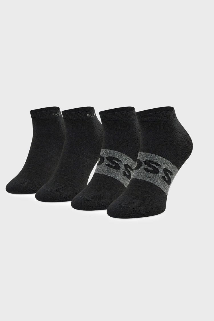 Boss Pamuklu Logolu 2 Pack Erkek Çorap 50469720 001 SİYAH - Boss