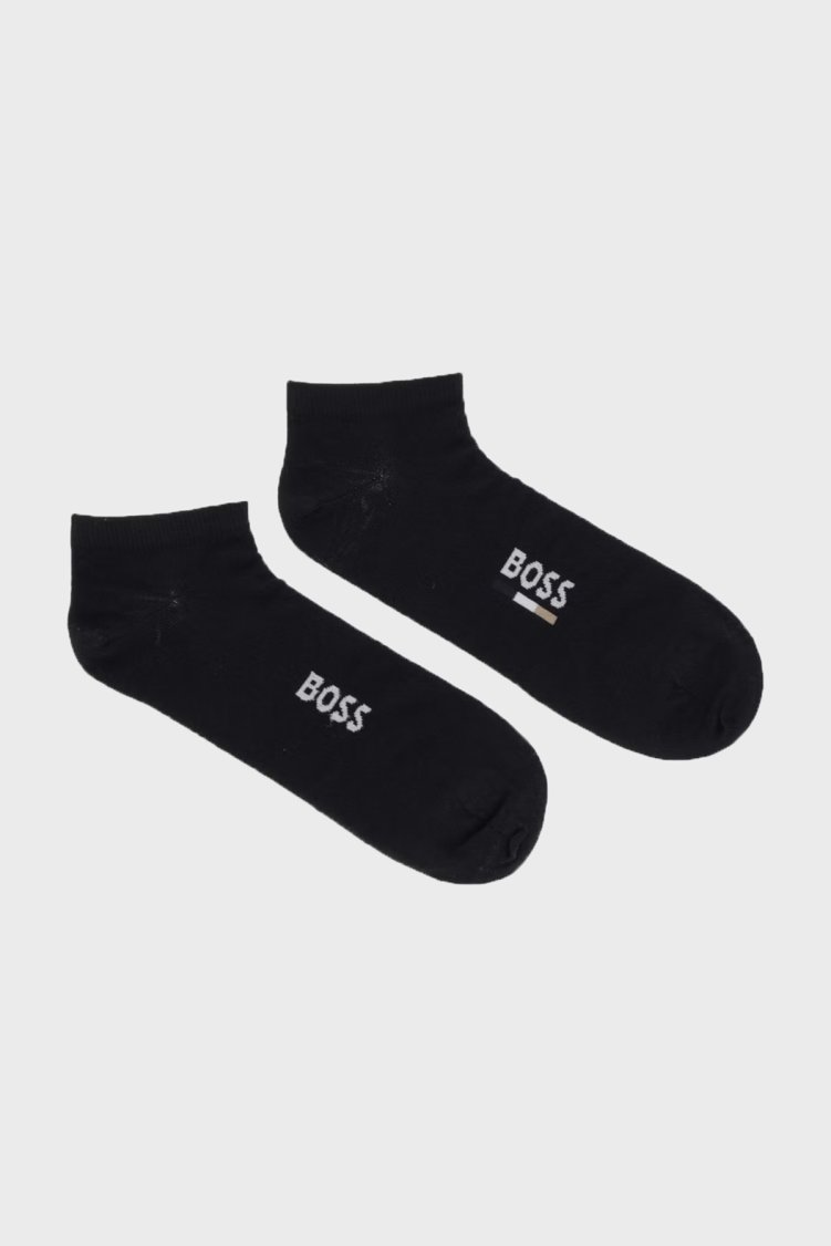 Boss Pamuklu Logolu 2 Pack Erkek Çorap 50559426 001 SİYAH - Boss