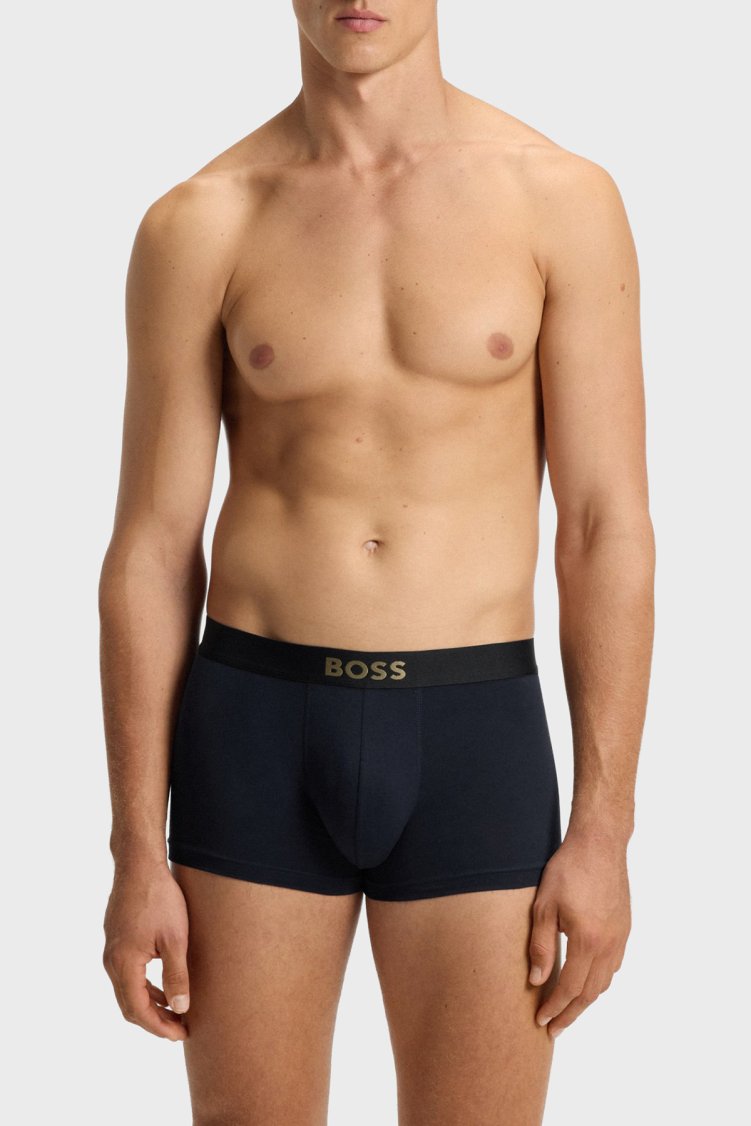 Boss Pamuklu Logolu 3 Pack Erkek Boxer 50546764 990 SİYAH - Boss (1)