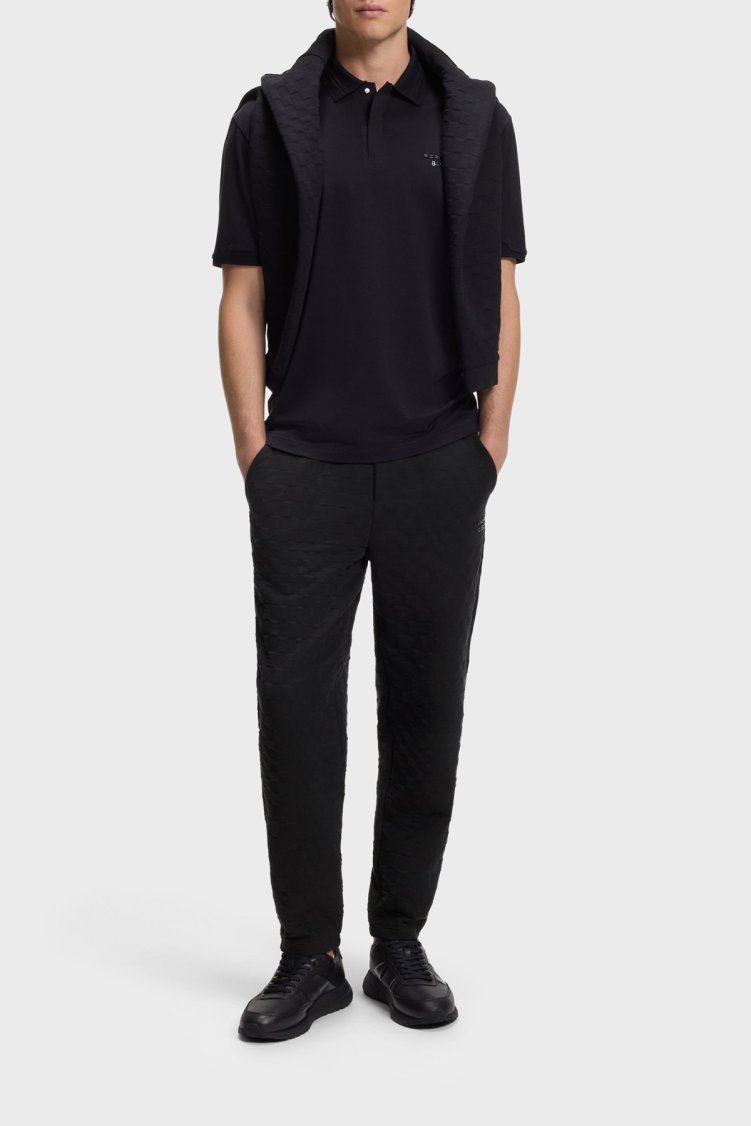 Boss Pamuklu Logolu Regular Fit Jogger Erkek Pantolon 50569945 001 Siyah - Boss (1)
