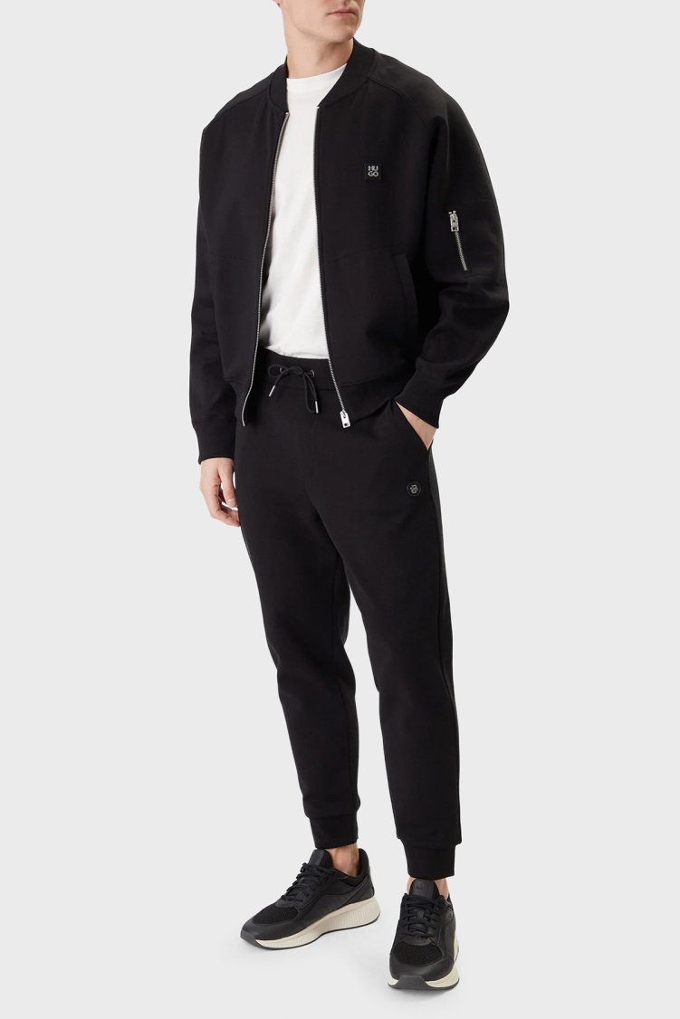 Boss Pamuklu Logolu Regular Fit Lastikli Paça Erkek Pantolon 50555853 001 SİYAH - Boss (1)