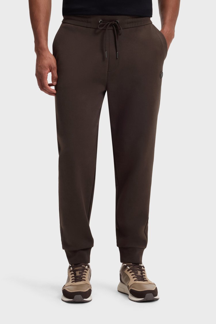 Boss Pamuklu Logolu Regular Fit Lastikli Paça Erkek Pantolon 50555853 209 Kahve - Boss