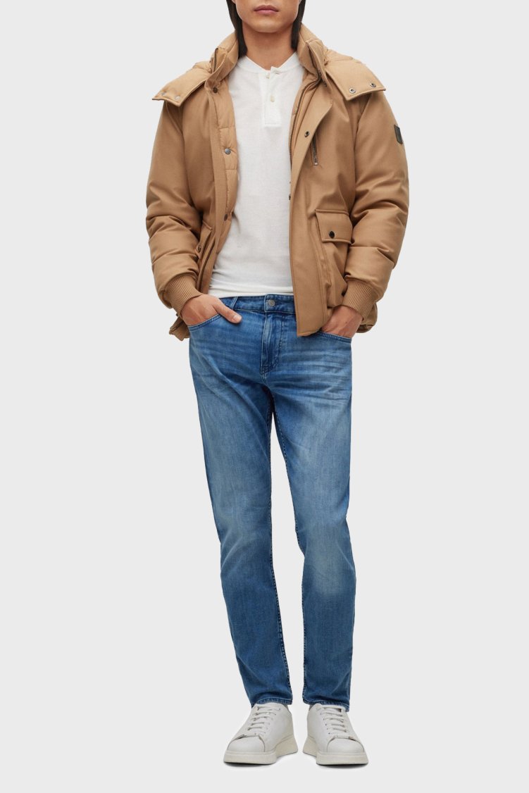 Boss Pamuklu Normal Bel Slim Fit Pantolon Erkek Kot Pantolon 50491012 430 MAVİ - Boss (1)