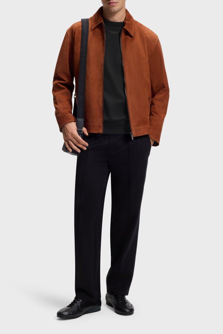 Boss Pamuklu Regular Fit Bisiklet Yaka Erkek Sweat 50565041 001 Siyah - Boss (1)
