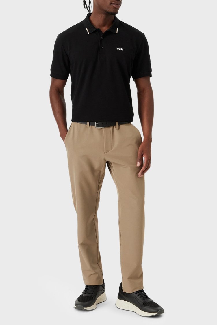 Boss Pamuklu Regular Fit Düğmeli Erkek Polo 50564779 001 Siyah - Boss (1)