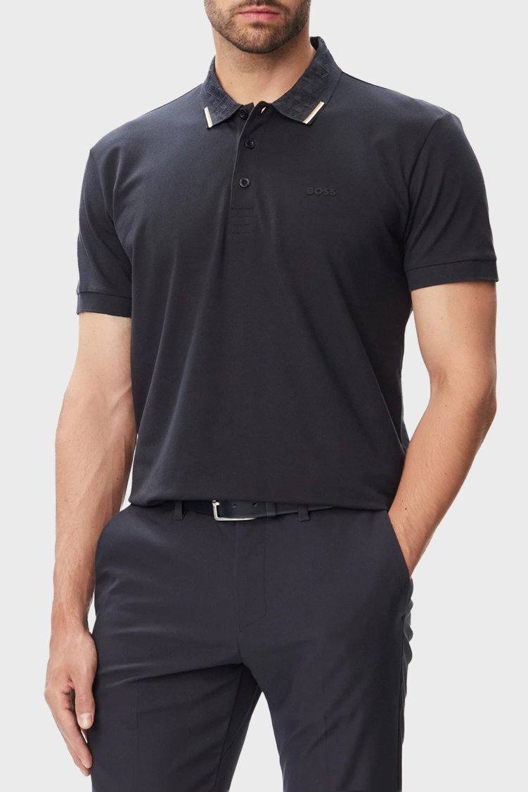 Boss Pamuklu Regular Fit Düğmeli Erkek Polo 50564779 402 Lacivert - Boss