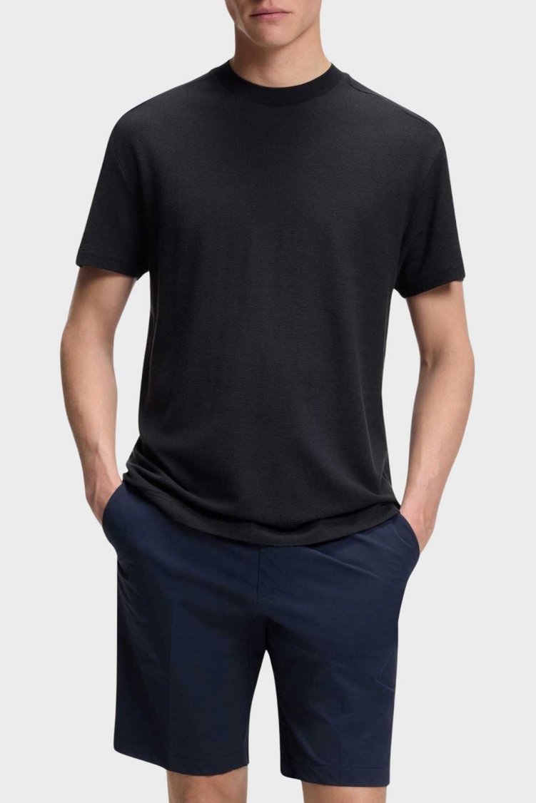 Boss Pamuklu Regular Fit Logo Detaylı Bisiklet Yaka Erkek T Shirt 50559320 402 LACİVERT - Boss