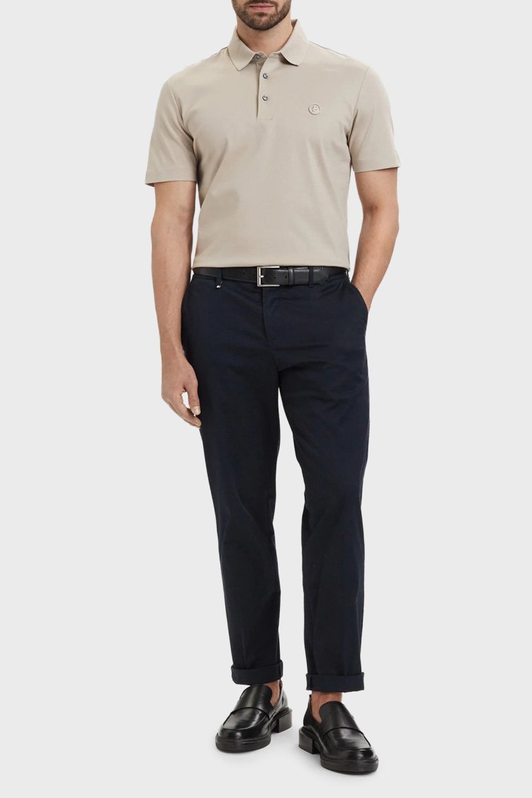 Boss Pamuklu Regular Fit Logolu Düğmeli Erkek Polo 50555829 286 BEJ - Boss (1)