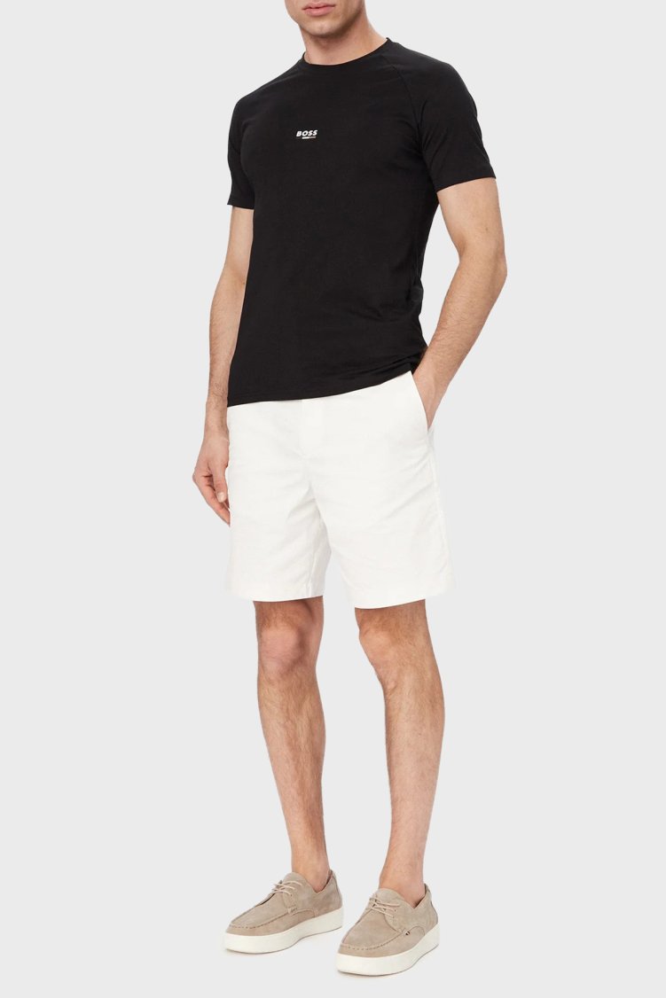 Boss Pamuklu Slim Fit Logolu Yuvarlak Yaka Erkek T Shirt 50517970 005 SİYAH - Boss (1)