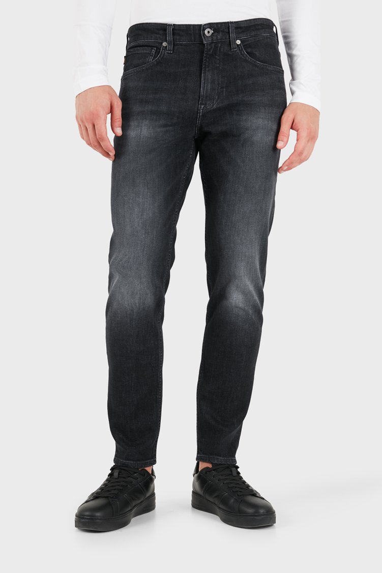 Boss Pamuklu Slim Fit Dar Paça Jeans Erkek Kot Pantolon 50565988 025 Koyu antrasit - Boss