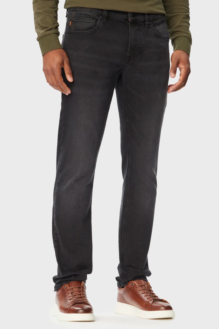 Boss Pamuklu Slim Fit Düz Paça Jeans Erkek Kot Pantolon 50471010 008 Siyah - Boss