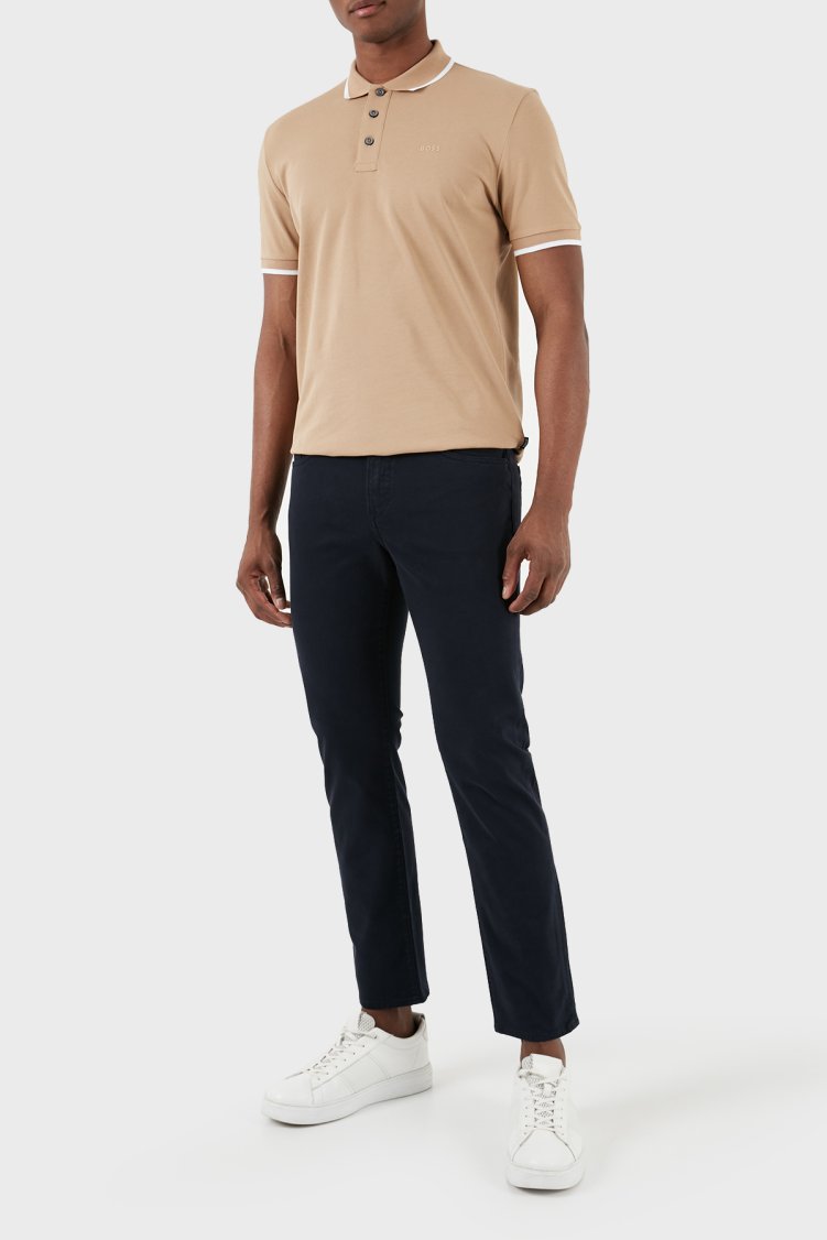 Boss Pamuklu Slim Fit Düz Paça Jeans Erkek Kot Pantolon 50495370 404 LACİVERT - Boss