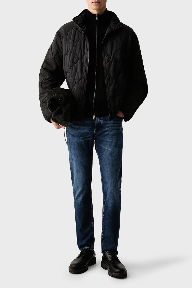 Boss Pamuklu Slim Fit Düz Paça Jeans Erkek Kot Pantolon 50568807 417 Lacivert - Boss (1)