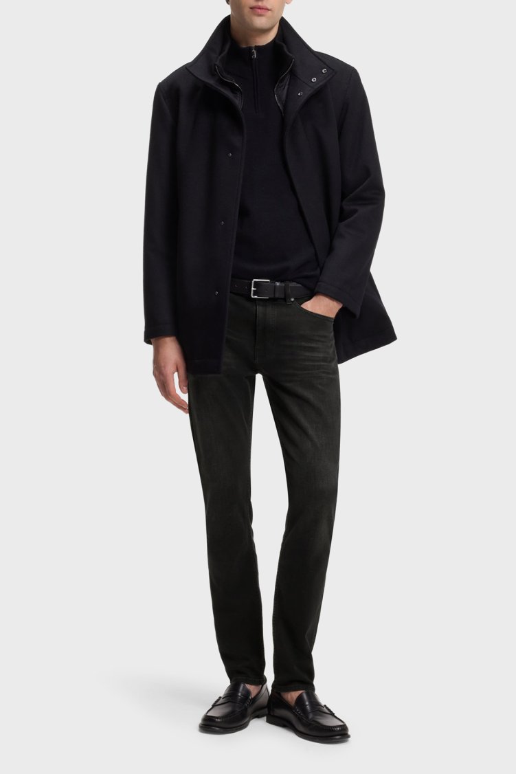 Boss Pamuklu Slim Fit Düz Paça Jeans Erkek Kot Pantolon 50568813 022 Siyah - Boss (1)