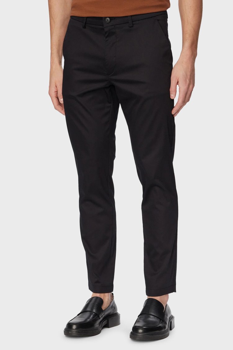 Boss Pamuklu Slim Fit Normal Bel Dar Paça Erkek Pantolon 50553841 001 SİYAH - Boss