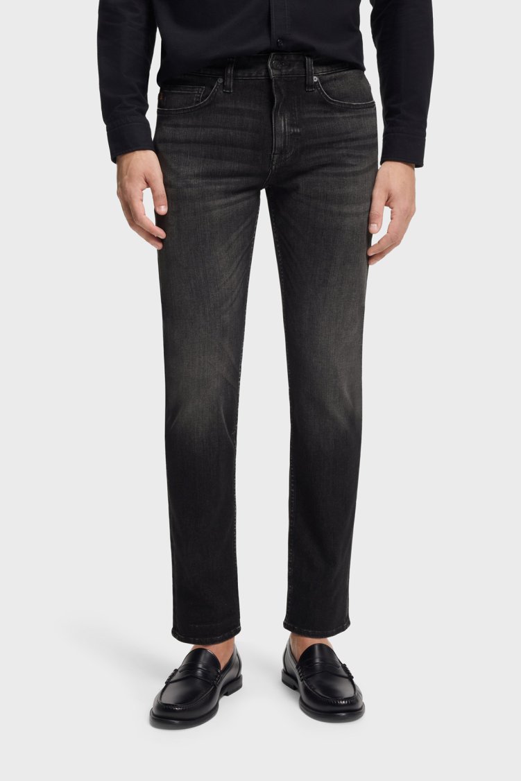 Boss Pamuklu Slim Fit Normal Bel Dar Paça Jeans Erkek Kot Pantolon 50553405 002 GRİ - Boss