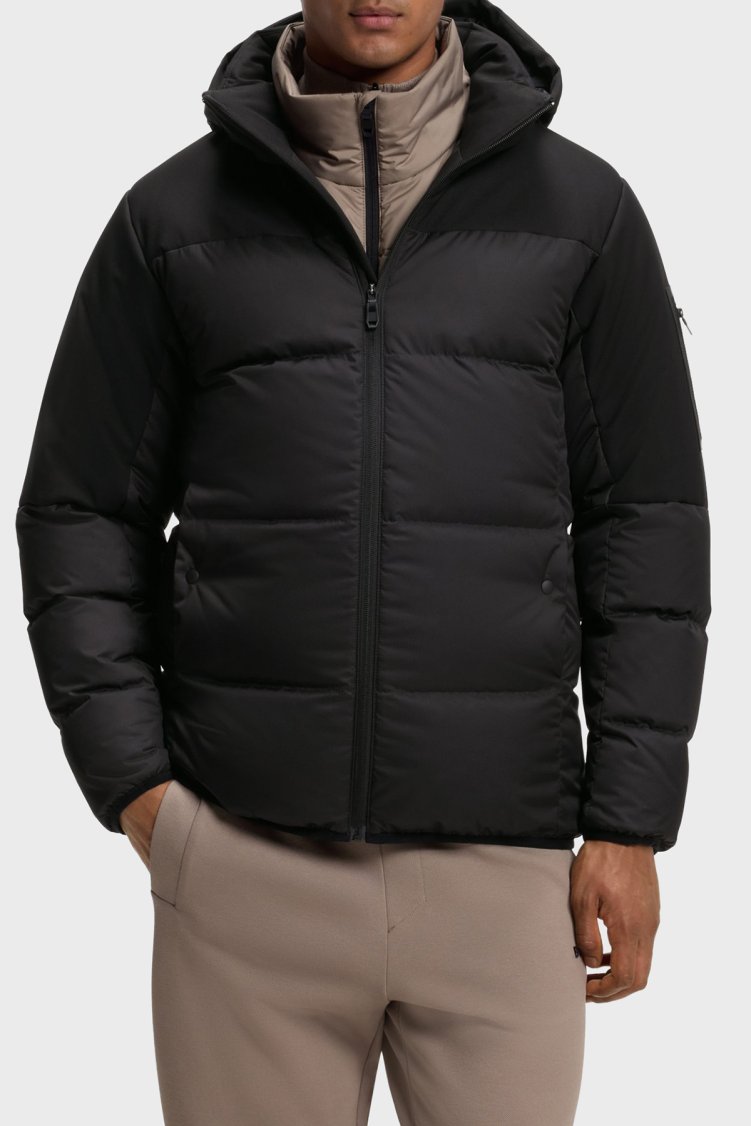 Boss Regular Fit Cep Detaylı Kapitoneli Şişme Erkek Mont 50548693 001 Siyah - Boss