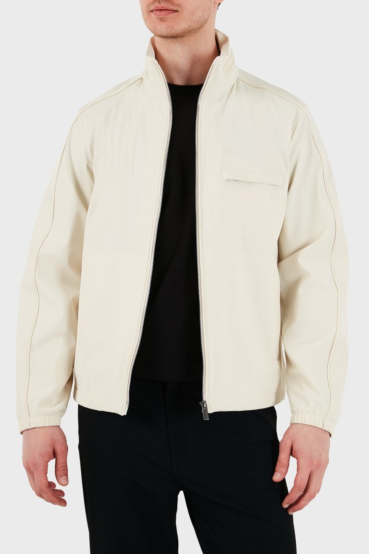 Boss Regular Fit Dik Yaka Fermuarlı Erkek Mont 50554286 131 BEJ - Boss