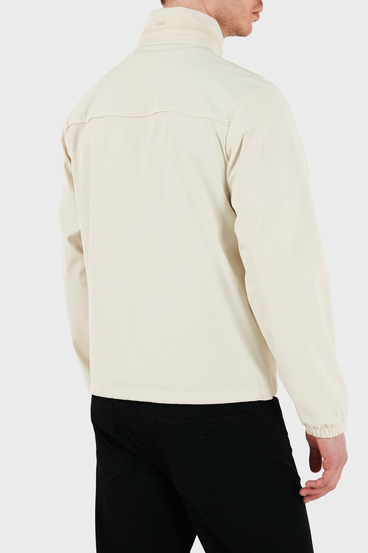 Boss Regular Fit Dik Yaka Fermuarlı Erkek Mont 50554286 131 BEJ - Boss (1)