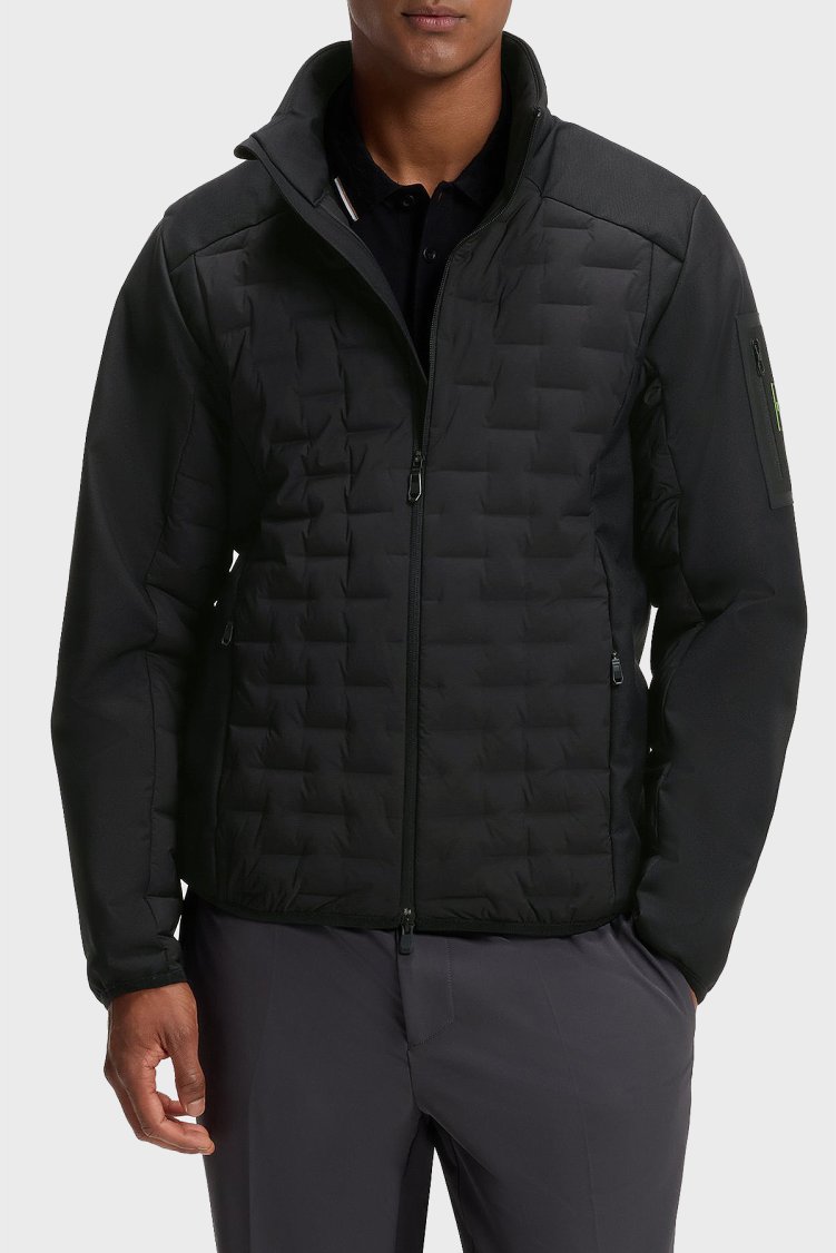 Boss Regular Fit Dik Yaka Fermuarlı Erkek Mont 50561388 001 Siyah - Boss