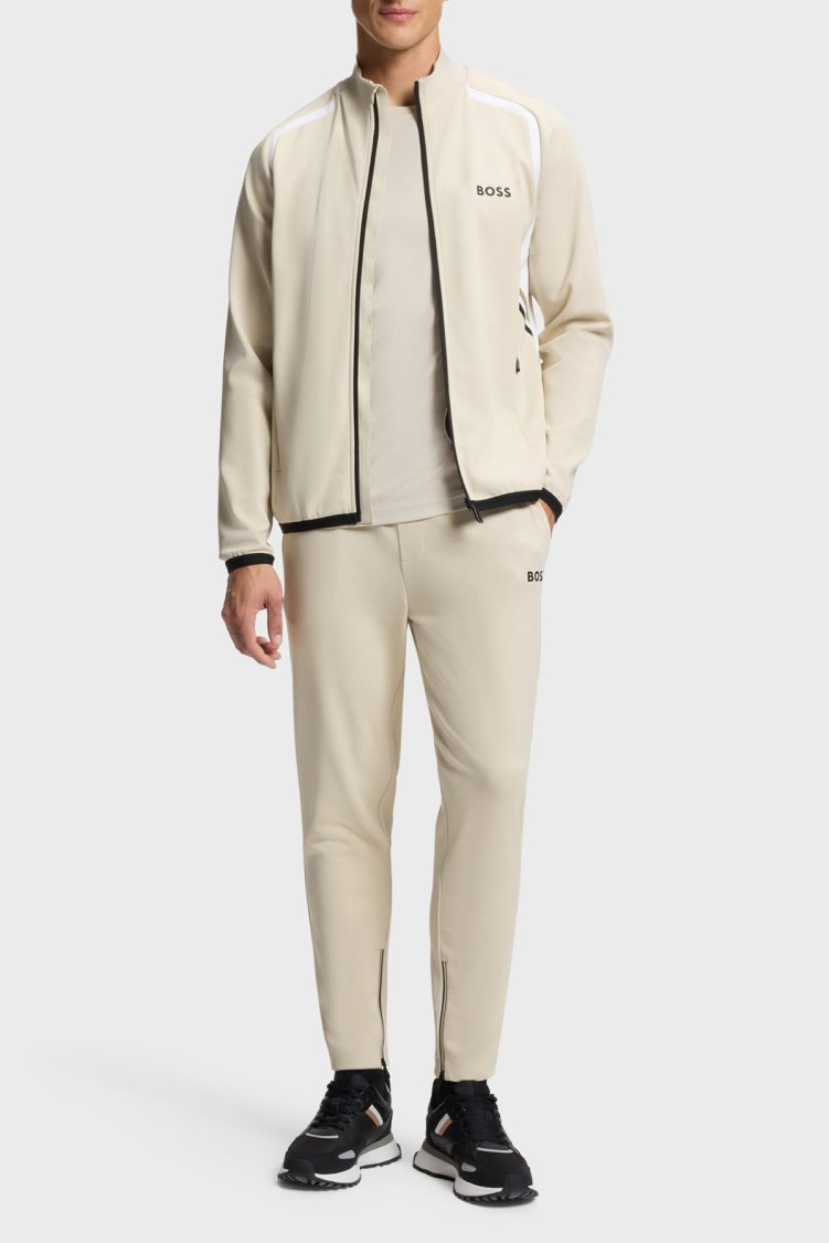 Boss Regular Fit Normal Bel Fermuar Detaylı Paça Jogger Erkek Pantolon 50554379 272 BEJ - Boss (1)