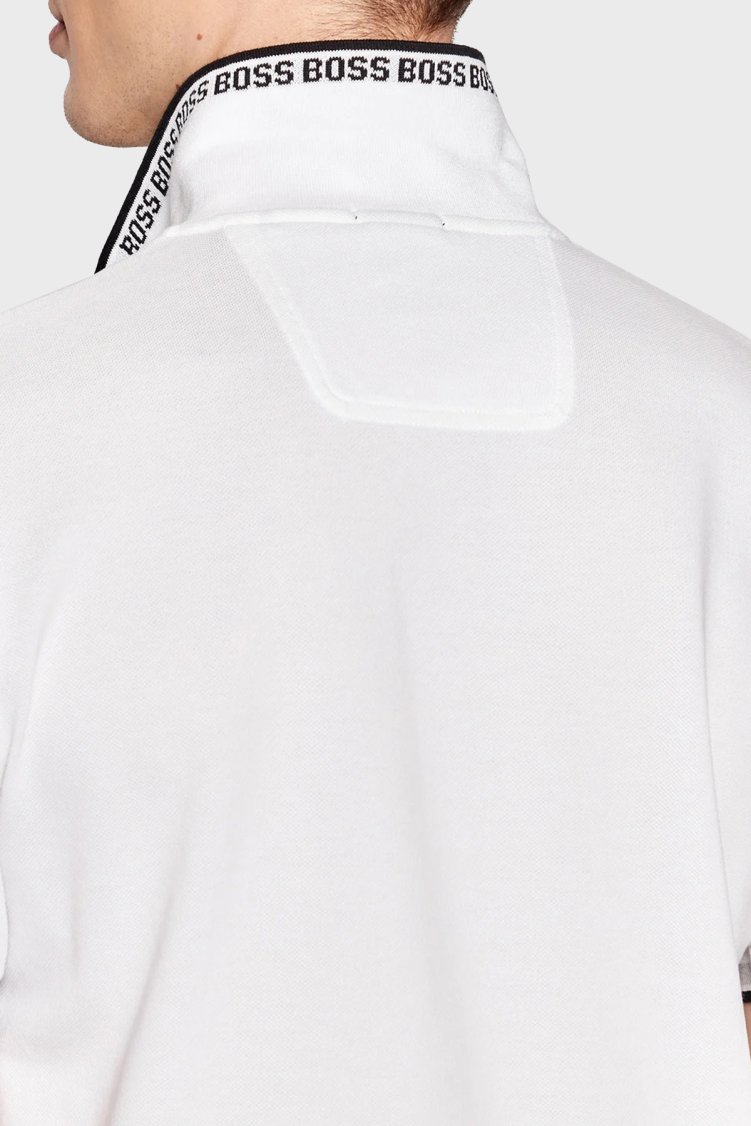 Boss Pamuklu Regular Fit Erkek Polo Yaka T Shirt 50469055 100 BEYAZ - Boss (1)