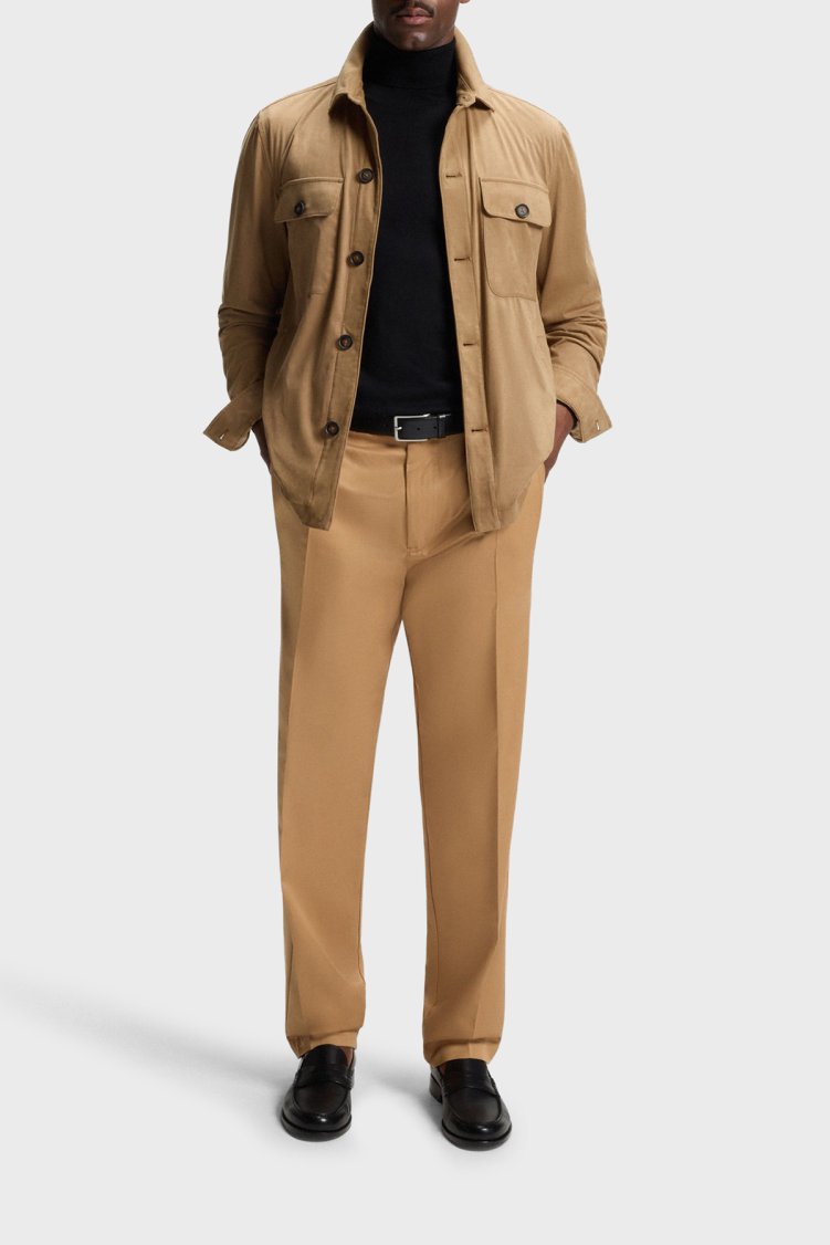 Boss Relaxed Fit Streç Uzun Kollu Cepli Erkek Gömlek 50544483 260 TABA - Boss (1)