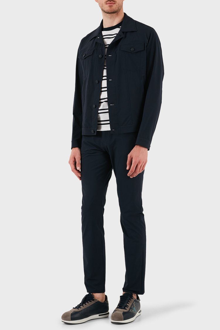 Boss Relaxed Fit Uzun Kollu Cepli Düğmeli Erkek Ceket 50538639 404 LACİVERT - Boss (1)