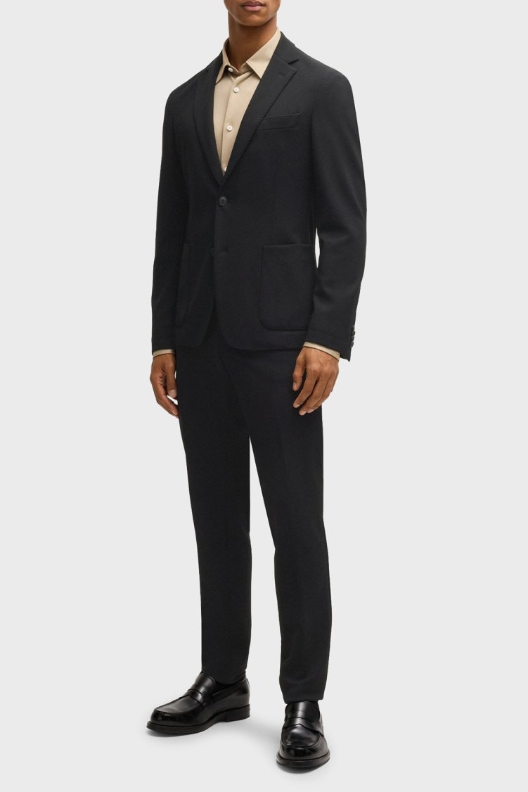 Boss Slim Fit Mono Yaka Klasik Erkek Ceket 50535083 001 SİYAH - Boss (1)
