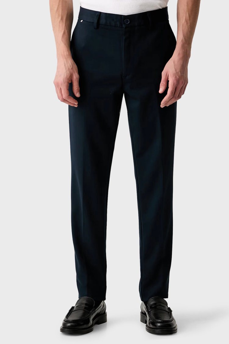 Boss Slim Fit Normal Bel Düz Paça Erkek Pantolon 50564345 404 Lacivert - Boss