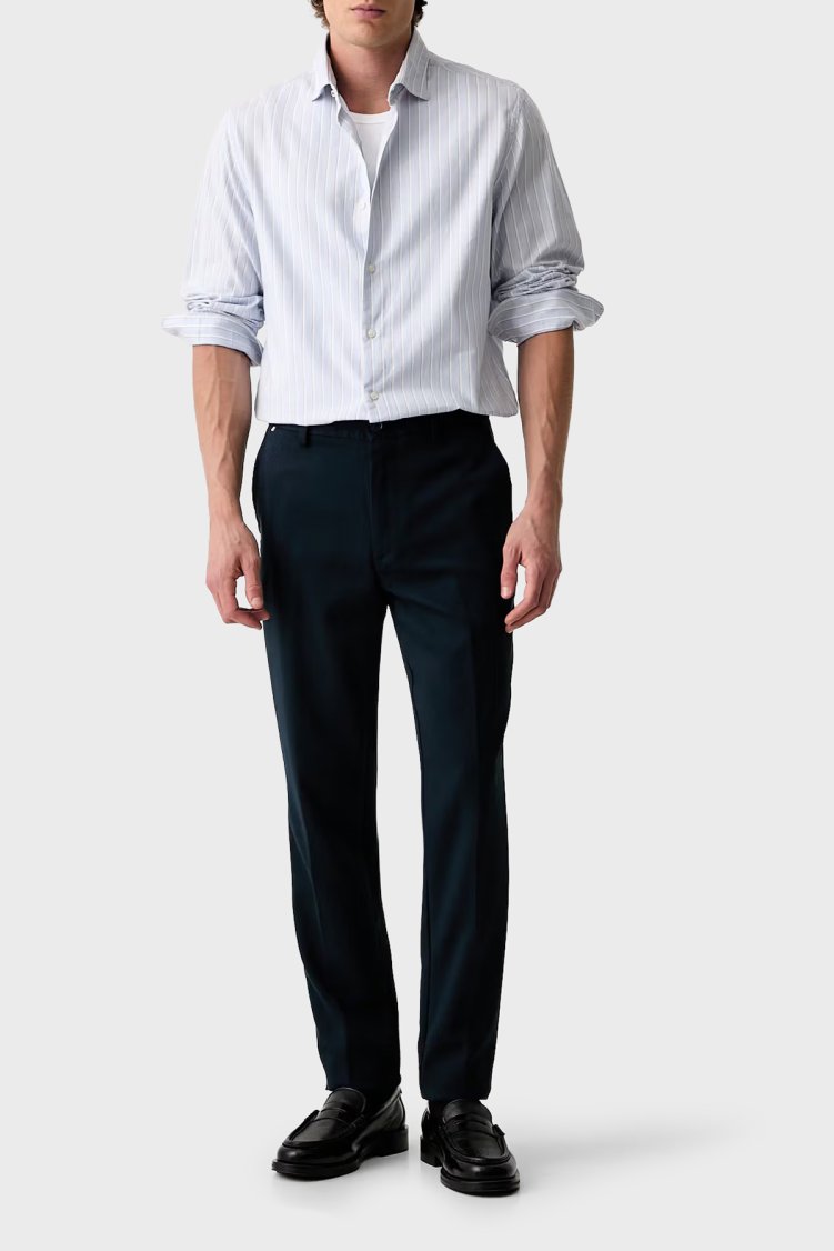Boss Slim Fit Normal Bel Düz Paça Erkek Pantolon 50564345 404 Lacivert - Boss (1)