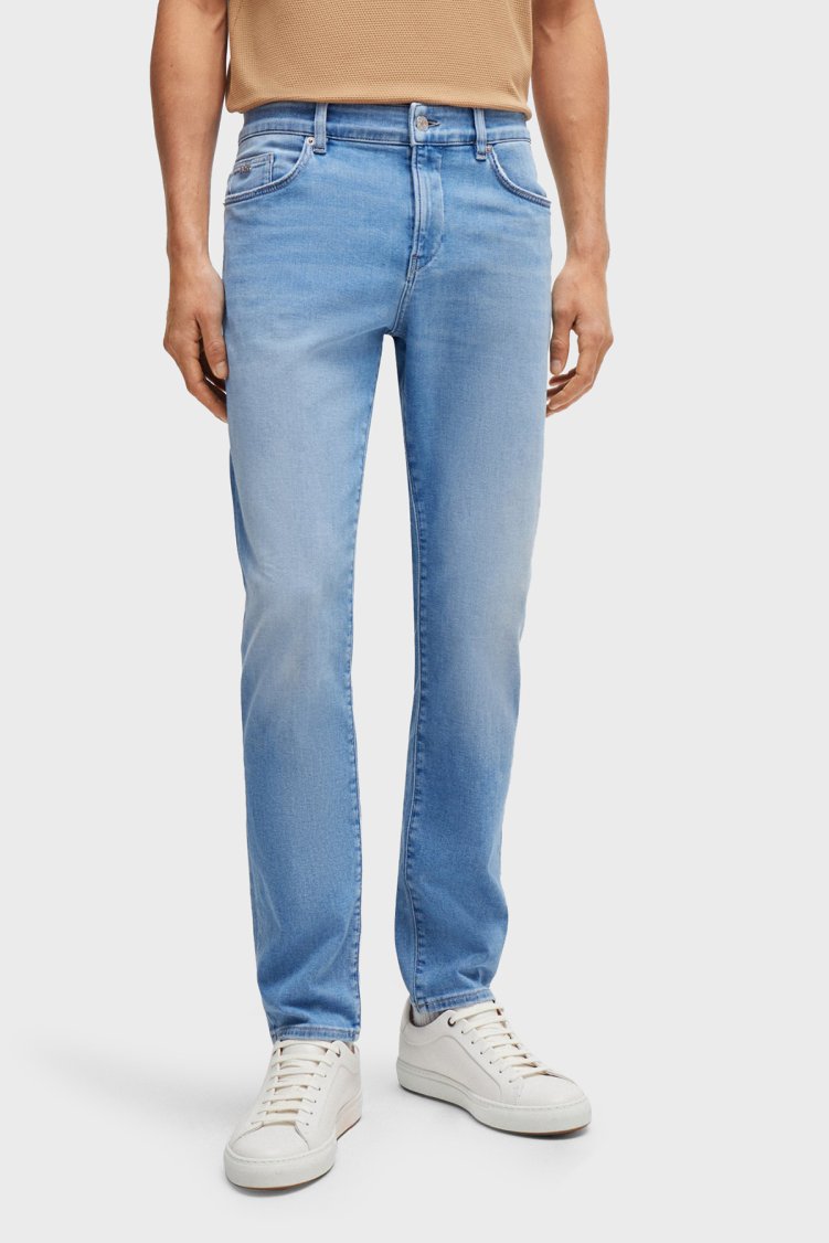 Boss Streç Normal Bel Slim Fit Jeans Erkek Kot Pantolon 50521001 453 MAVİ - Boss