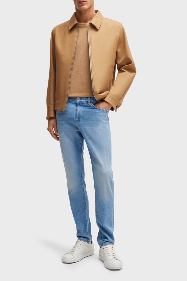 Boss Streç Normal Bel Slim Fit Jeans Erkek Kot Pantolon 50521001 453 MAVİ - Boss (1)