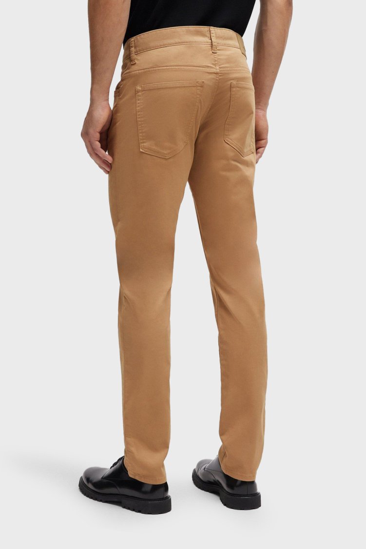 Boss Streç Pamuklu Slim Fit Jeans Erkek Kot Pantolon 50505445 260 KAHVE - Boss (1)