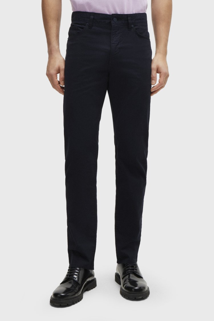 Boss Streç Pamuklu Slim Fit Jeans Erkek Kot Pantolon 50505445 404 LACİVERT - Boss