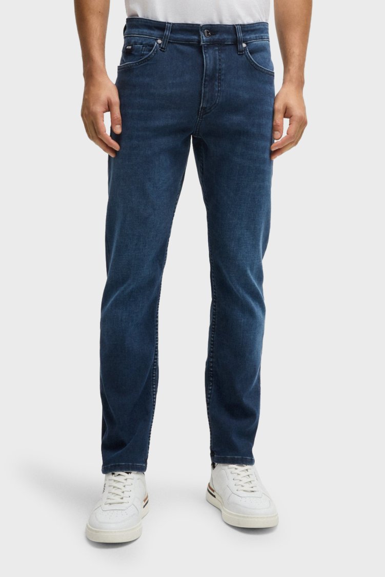 Boss Streç Pamuklu Slim Fit Jeans Erkek Kot Pantolon 50527044 411 LACİVERT - Boss