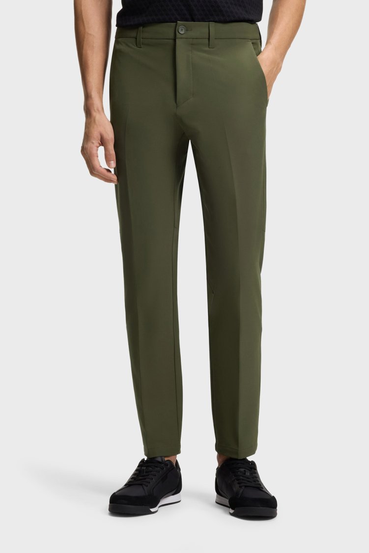Boss Su İtici Esnek Kumaş Slim Fit Dar Paça Erkek Pantolon 50534303 347 Haki - Boss