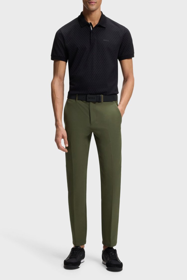 Boss Su İtici Esnek Kumaş Slim Fit Dar Paça Erkek Pantolon 50534303 347 Haki - Boss (1)