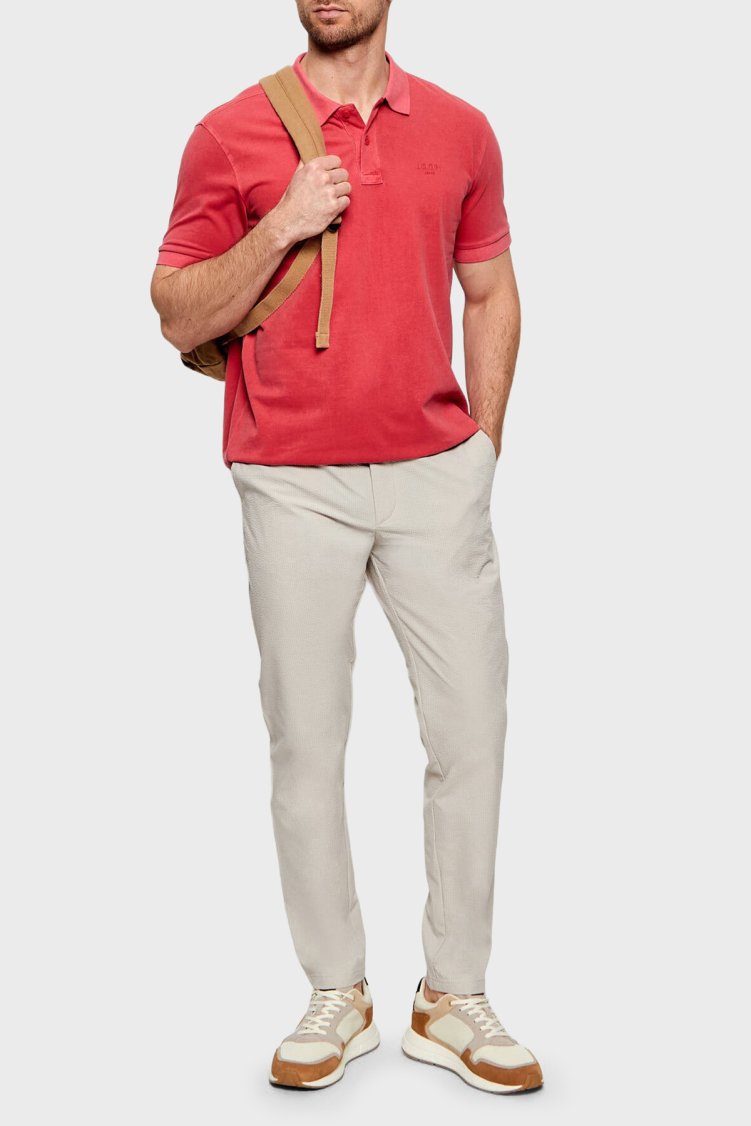 Boss Tapered Fit Normal Bel Cepli Erkek Pantolon 50562178 070 GRİ - Boss (1)