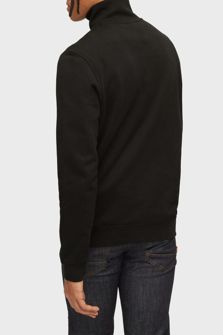 Boss Yarım Fermuarlı Regular Fit % 100 Pamuk Erkek Sweat 50468926 001 SİYAH - Boss (1)
