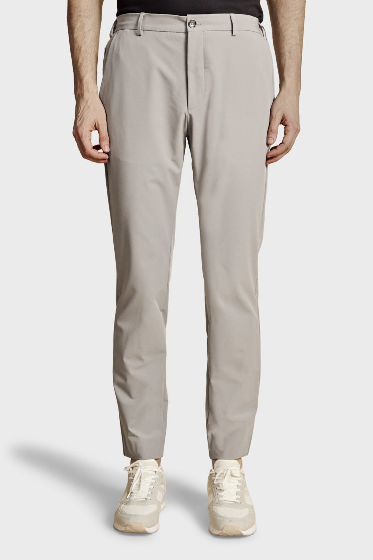 Brooks Brothers Normal Bel Daralan Paça Liyosel Chino Erkek Pantolon BBSS26MPT011104 GRİ - Brooks Brothers