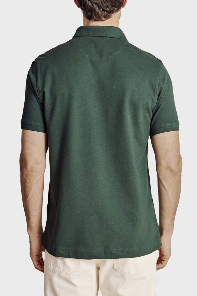 Brooks Brothers Pamuklu Regular Fit Düğmeli Erkek Polo Yaka T Shirt BBSS26MTS001155 KOYU YEŞİL - Brooks Brothers (1)
